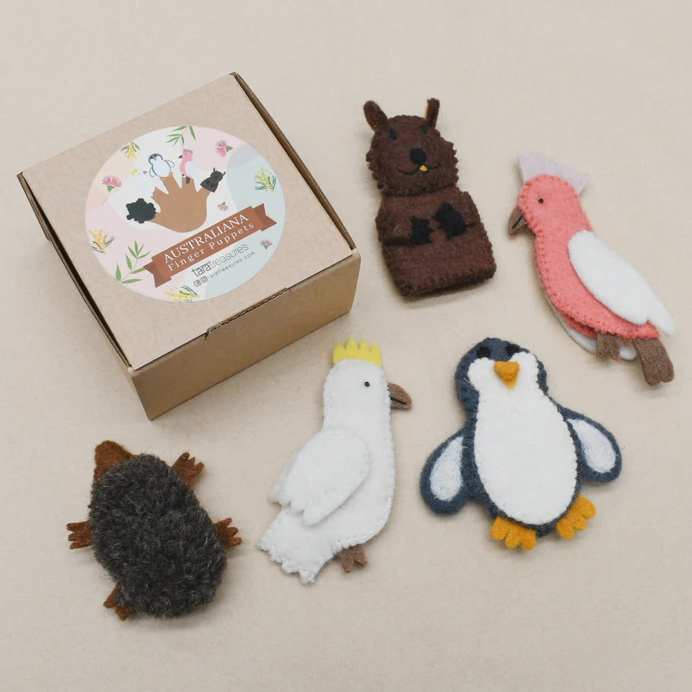 Tara Treasures Finger Puppet Set - Australian Animals B