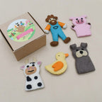Finger Puppet Set - Old Macdonald Farm Animals A