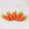 Felt Carrots - 5 Orange Carrots