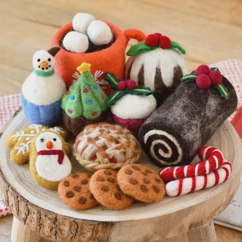 Grazing Box of Christmas Felt Play Food - Set B