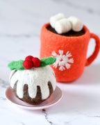 Felt Christmas Pudding - Round
