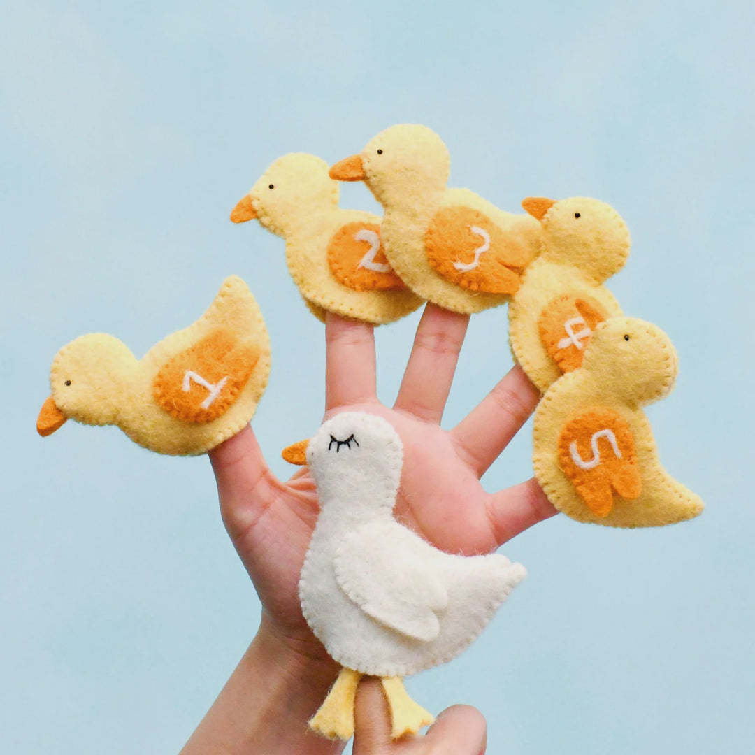 Tara Treasures Finger Puppet Set - Five Little Ducks