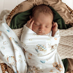 Flopsy Bunnies Organic Jersey Wrap & Beanie Set
