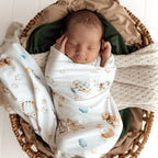 Flopsy Bunnies Organic Jersey Wrap & Beanie Set
