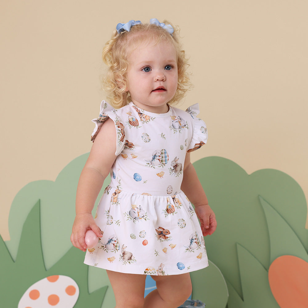 Flopsy Bunnies Short Sleeve Organic Dress