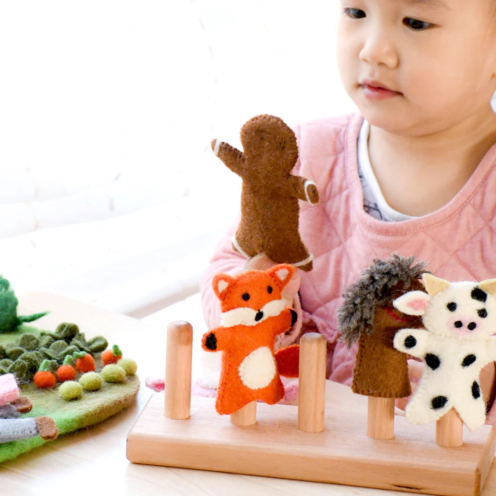 Tara Treasures Finger Puppet Stand - 5 Rods