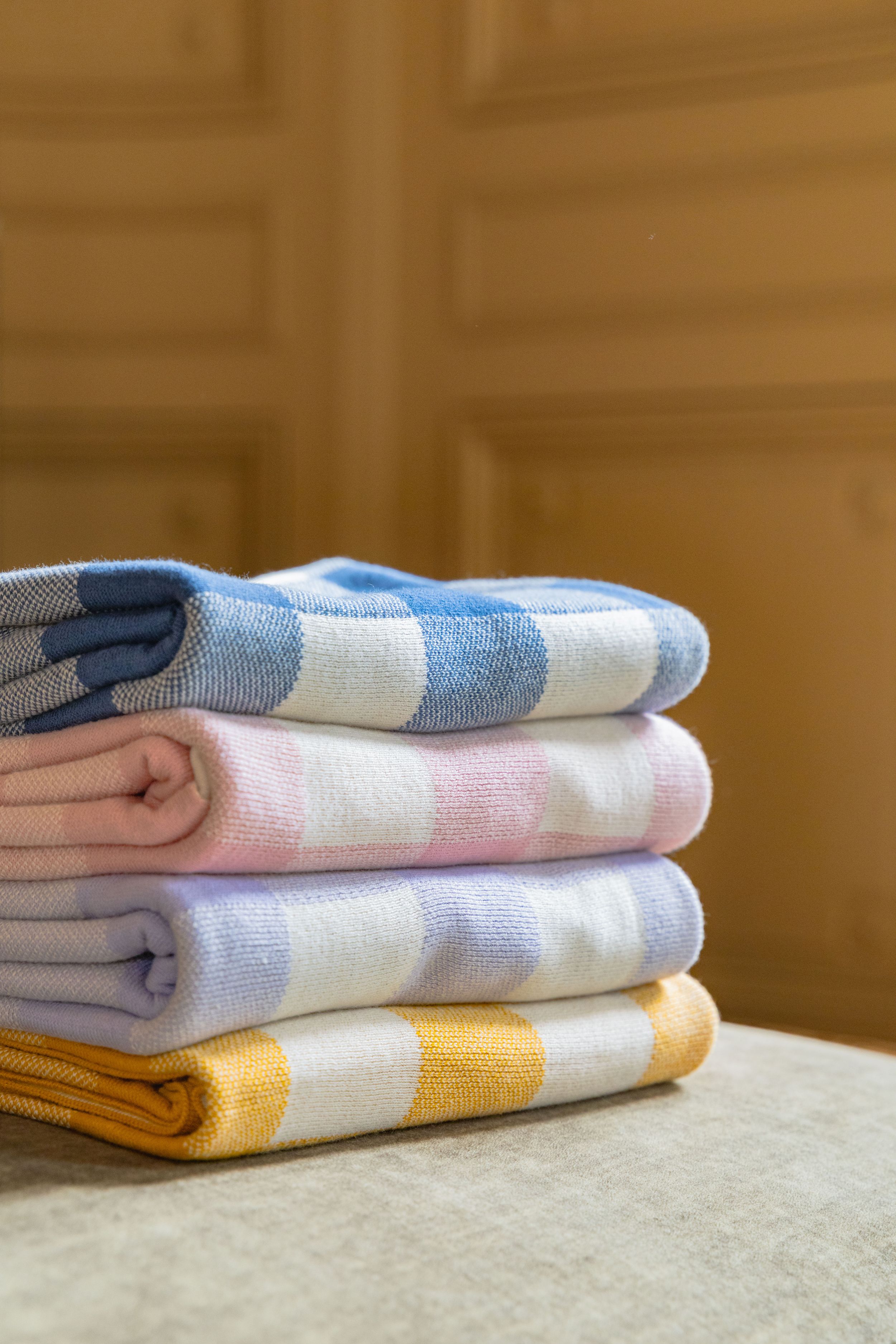 Nana Huchy Gingham Baby Blanket - Blue
