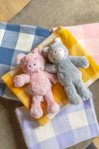 Nana Huchy Gingham Baby Blanket - Lilac