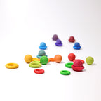 Balls Small Rainbow, set of 12