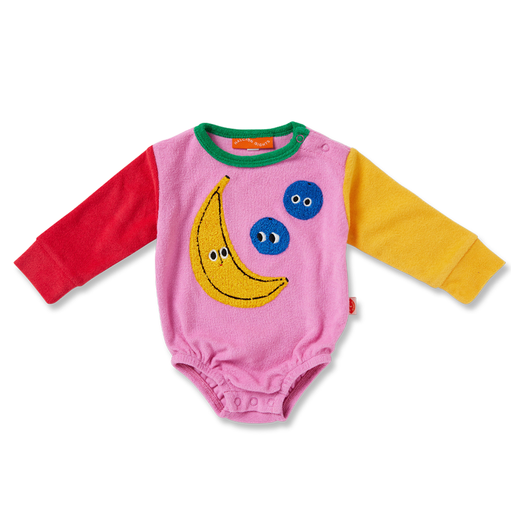 Halcyon Nights Terry Long Sleeve Bodysuit - Happy Harvest