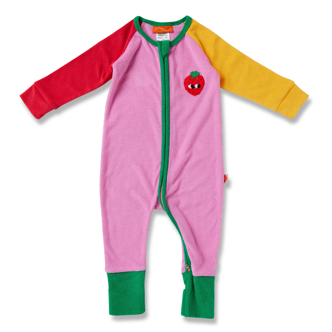 Halcyon Nights Terry Long Sleeve Zipsuit - Happy Harvest