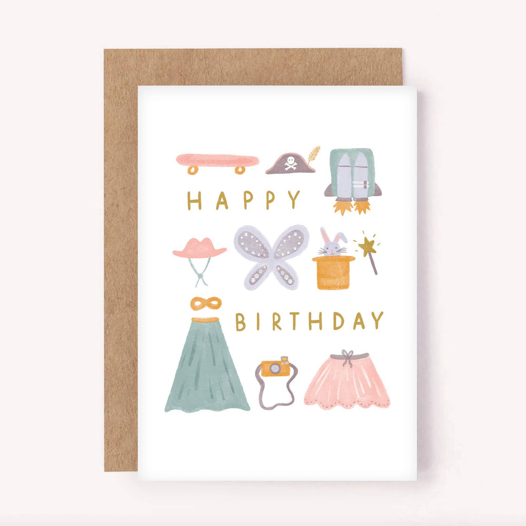 Happy Birthday - Kids Costume Box Card