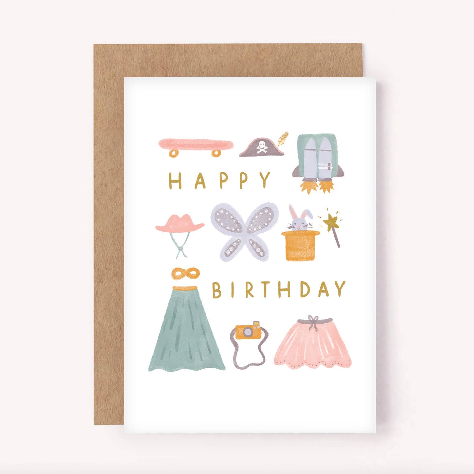 Happy Birthday - Kids Costume Box Card