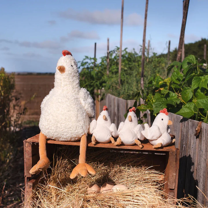 Henrietta the Hen Rattle - Cream
