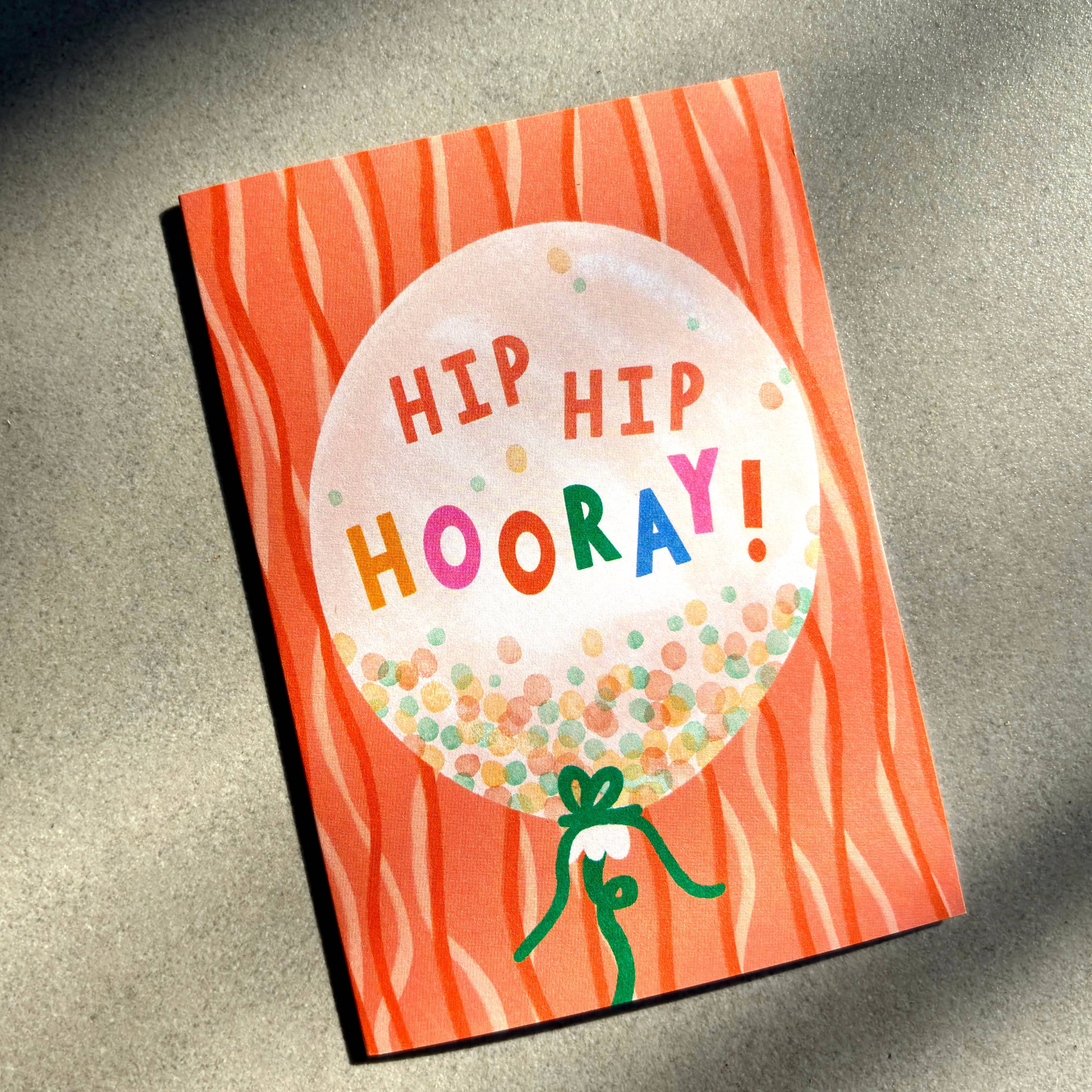 Hip Hip Hooray Birthday Card
