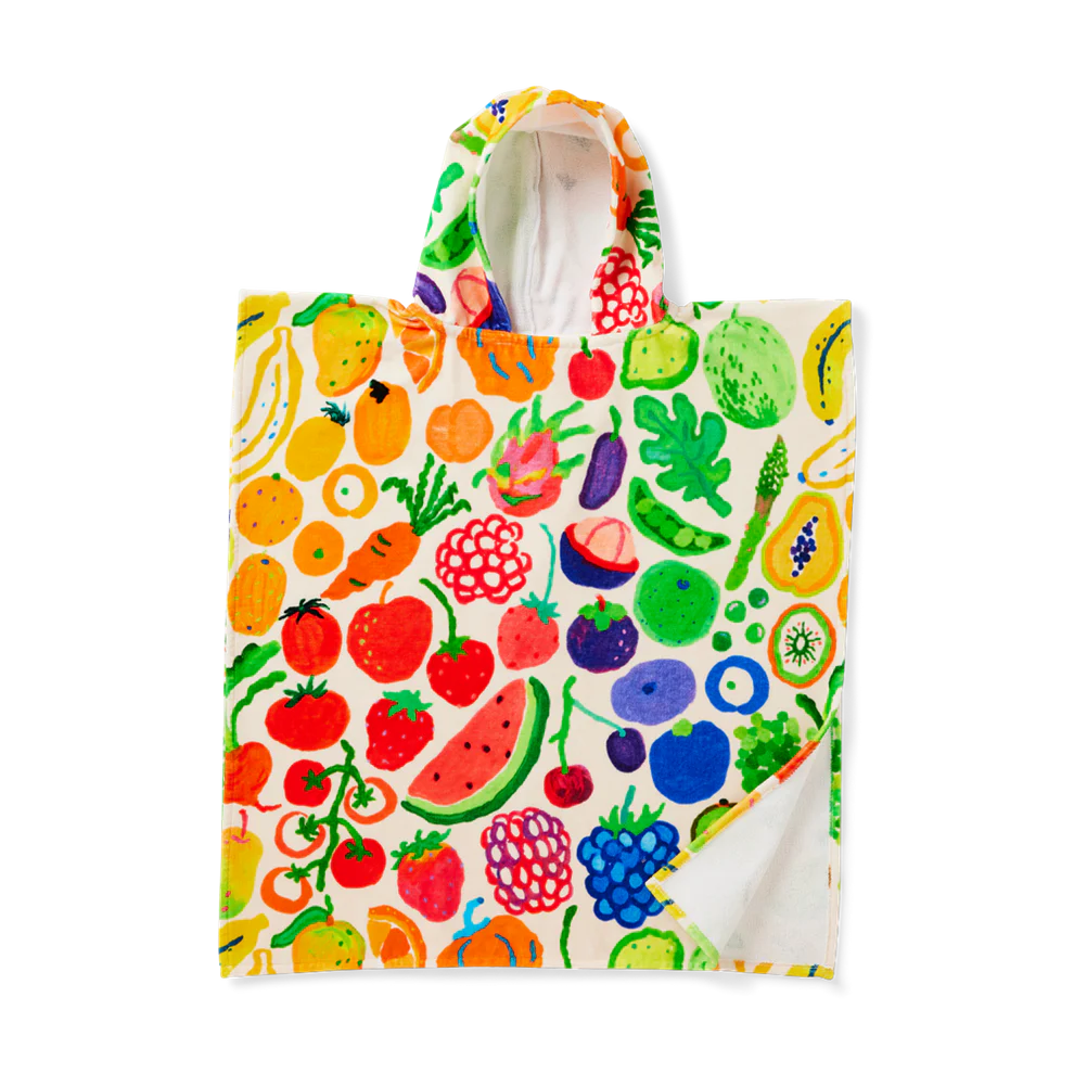 Halcyon Nights Kids Hooded Towel Eat The Rainbow