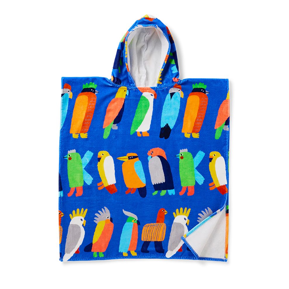 Halcyon Nights Kids Hooded Towel Flamin' Galahs
