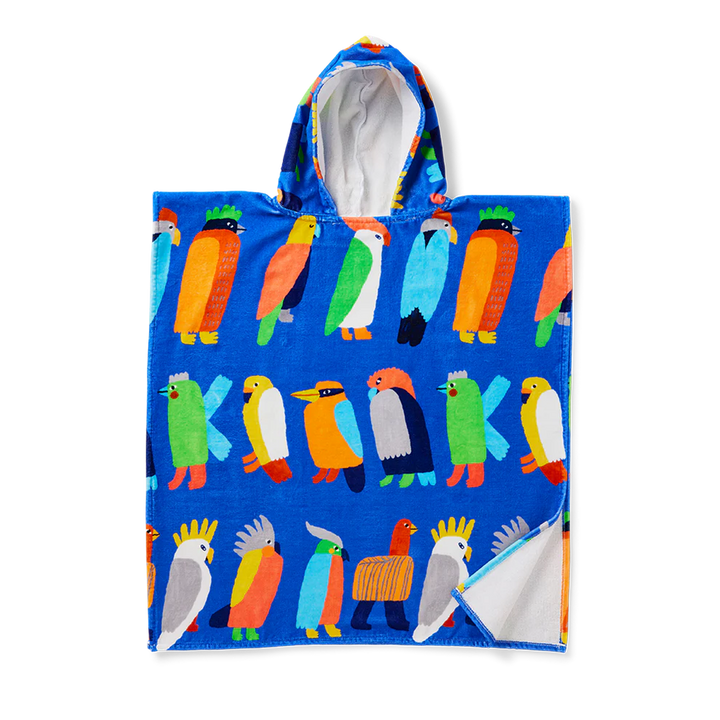 Halcyon Nights Kids Hooded Towel Flamin' Galahs