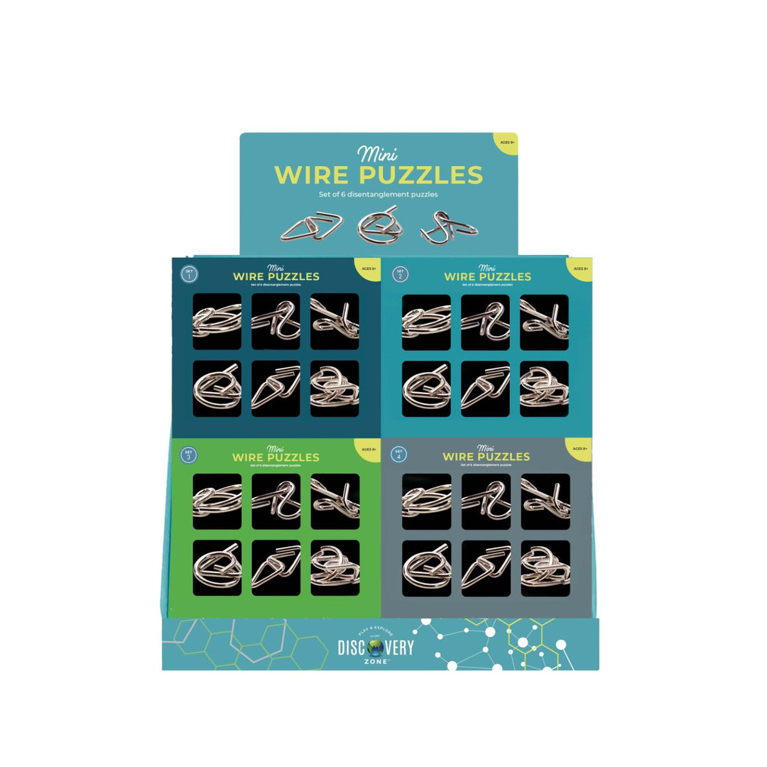 Mini Wire Puzzles Set of 6 - Assorted
