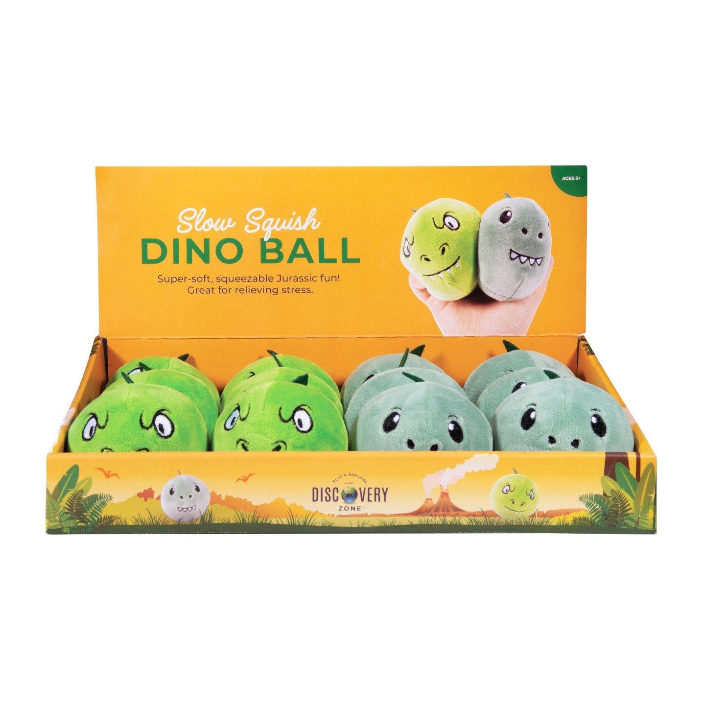 Slow Squish Ball Dino - Assorted