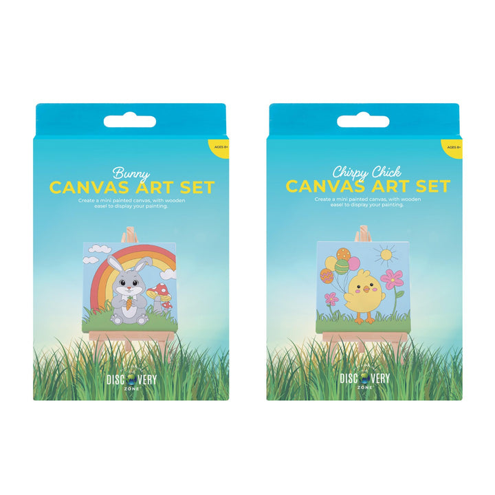 Canvas Art Set Chicks & Bunnies - Assorted