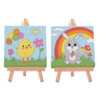 Canvas Art Set Chicks & Bunnies - Assorted