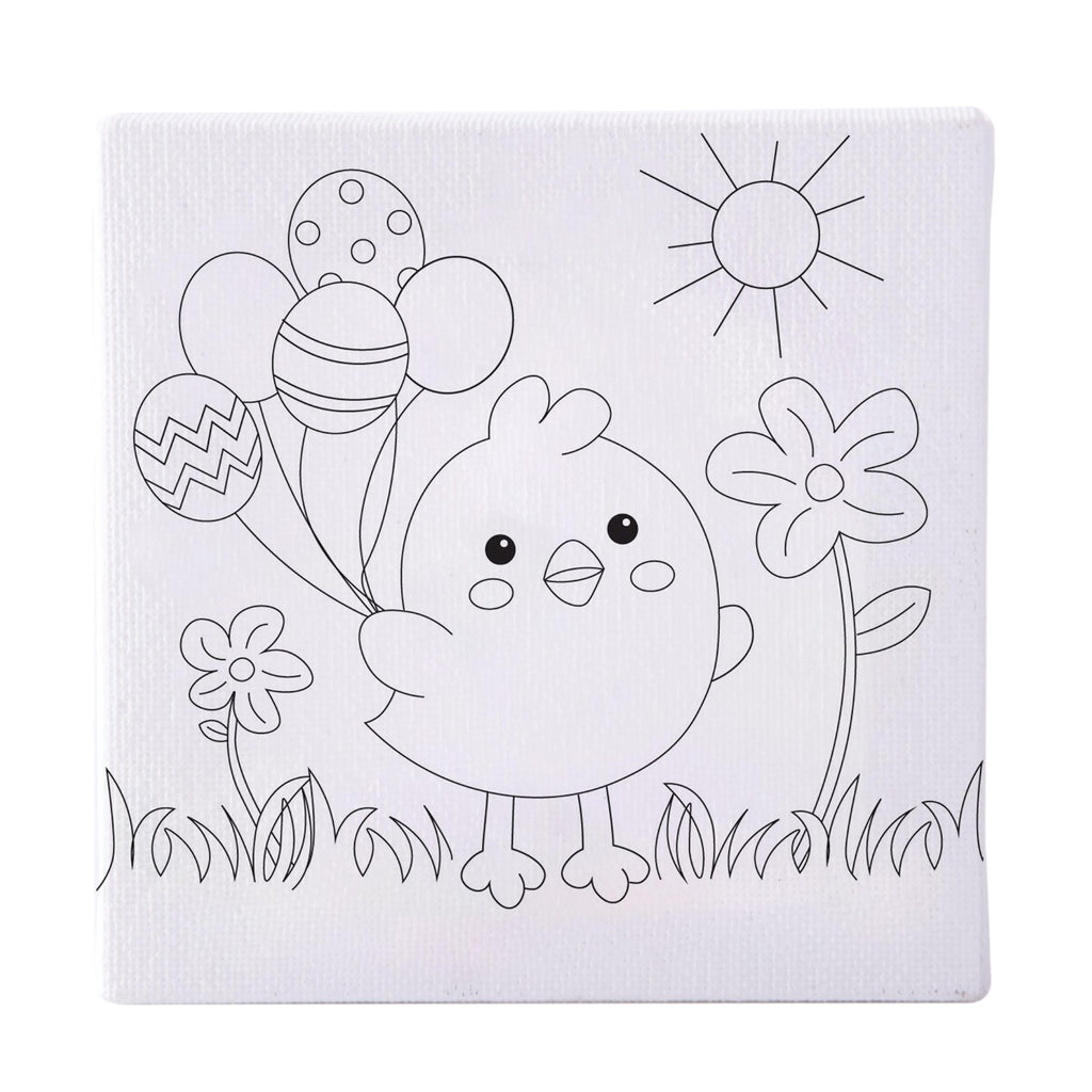 Canvas Art Set Chicks & Bunnies - Assorted