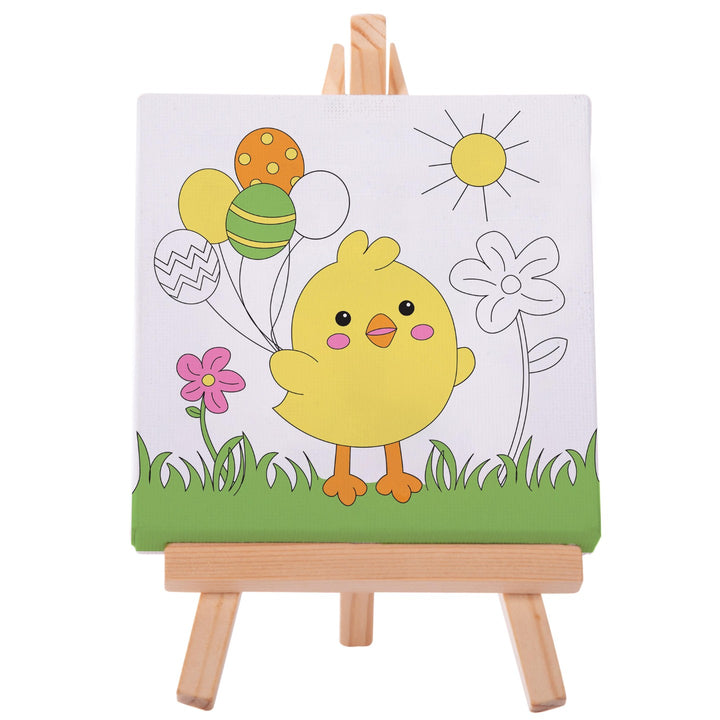 Canvas Art Set Chicks & Bunnies - Assorted