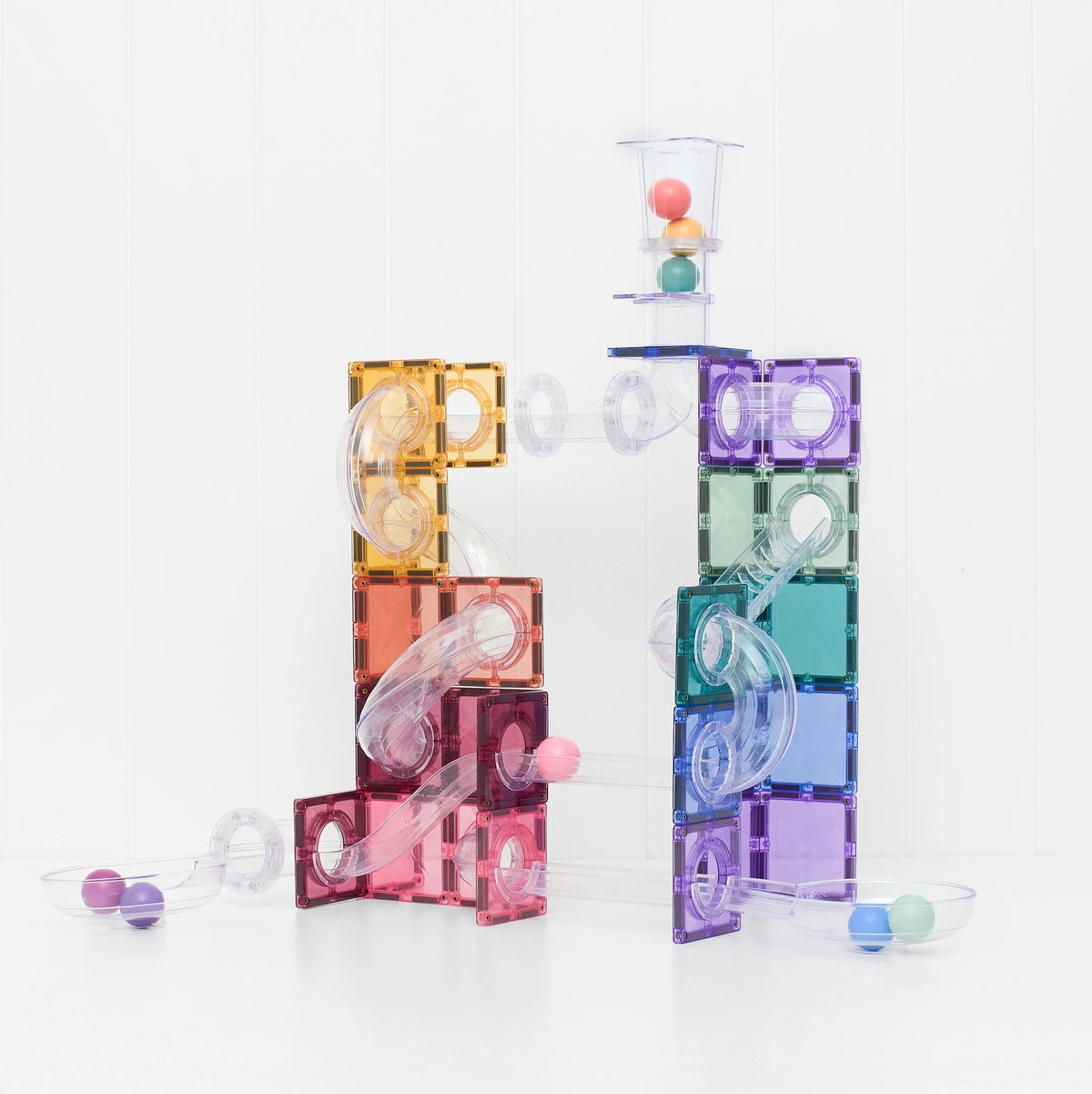 PRE-ORDER Connetix Pastel Ball Run Pack - 114 Piece
