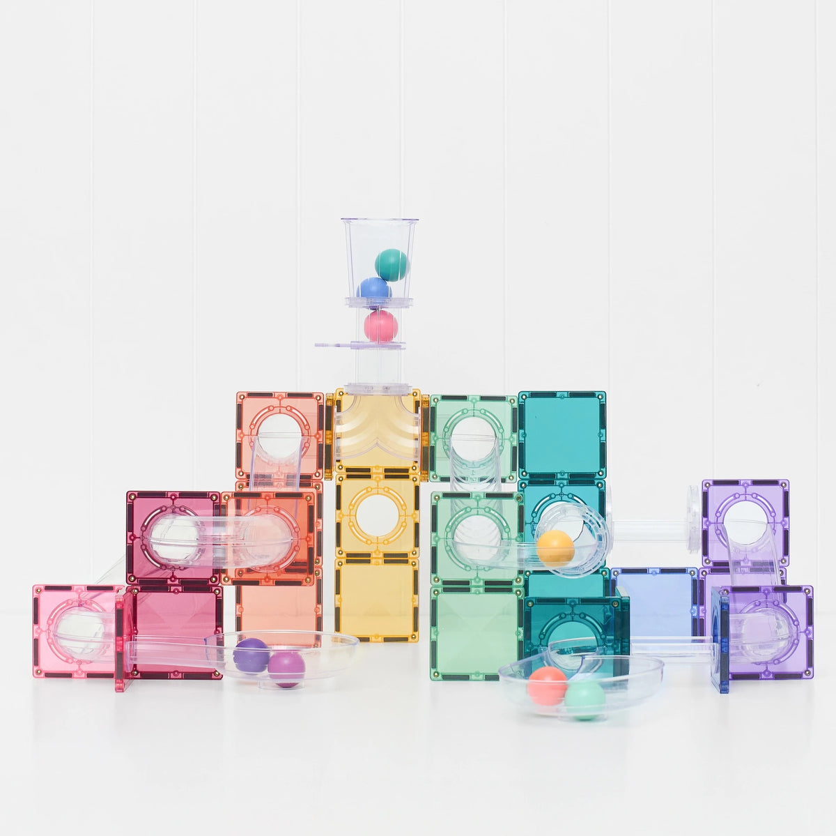 PRE-ORDER Connetix Pastel Ball Run Pack - 114 Piece
