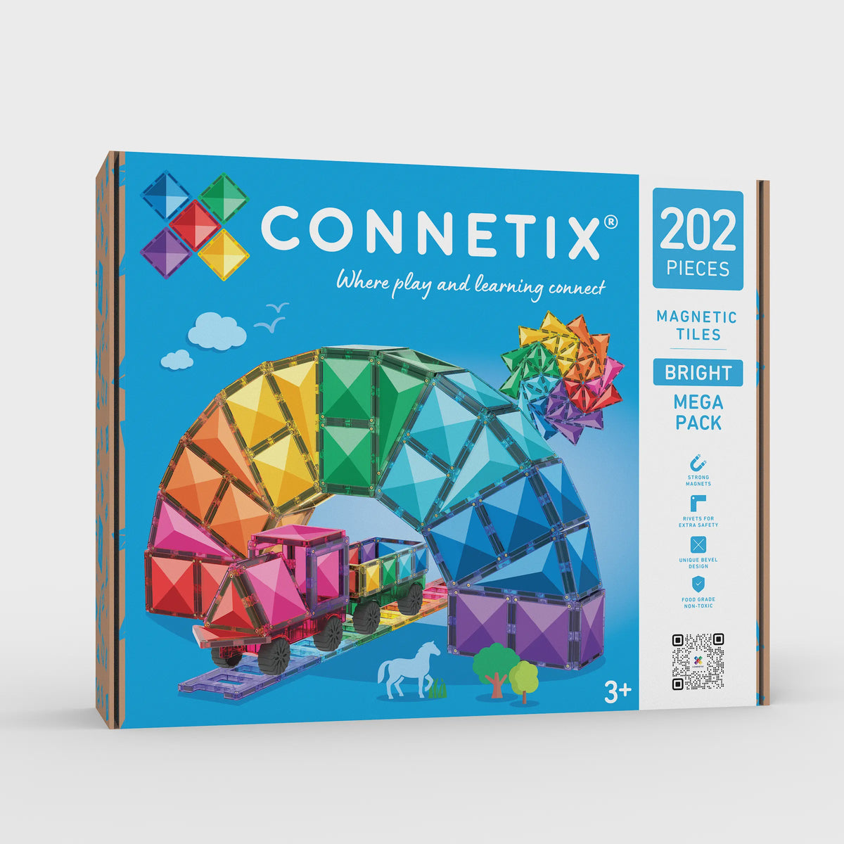 PRE-ORDER Connetix Bright Mega Creative Pack - 202 Piece