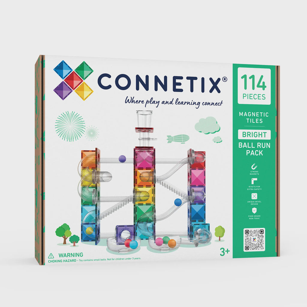 PRE-ORDER Connetix Bright Ball Run Pack - 114 Piece
