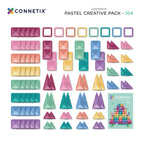PRE-ORDER Connetix Pastel Creative Pack - 104 Piece