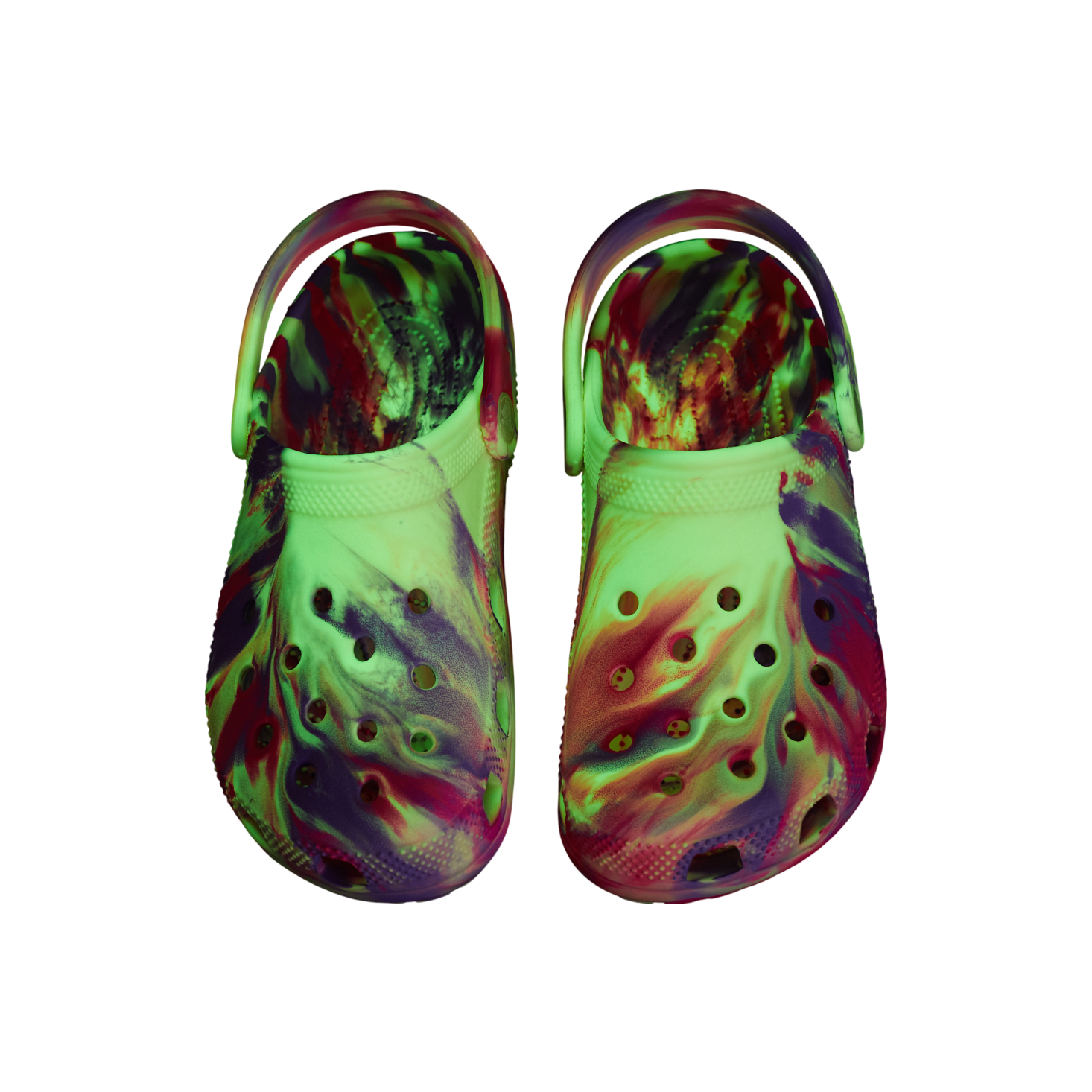 Crocs Classic Glow Marbled Clog - Pink Crush