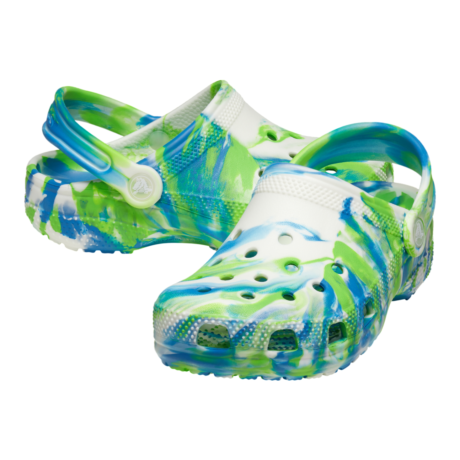 Crocs Classic Glow Marbled Clog - Prep Blue