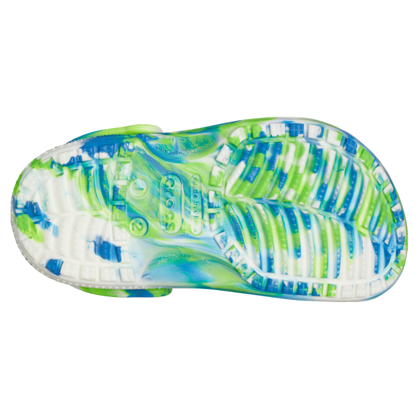 Crocs Classic Glow Marbled Clog - Prep Blue