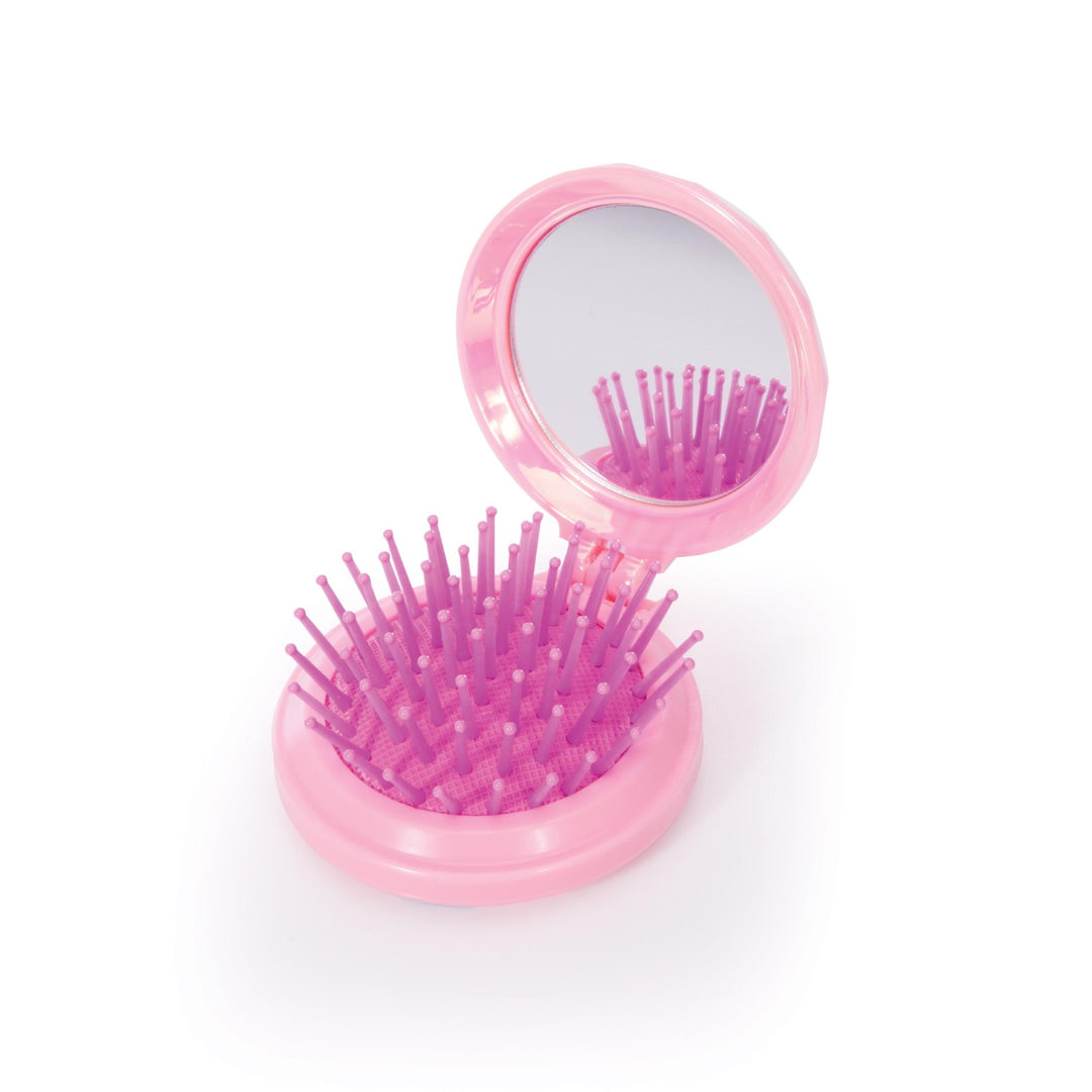 Jewel Compact Hairbrush/Mirror (Assorted)