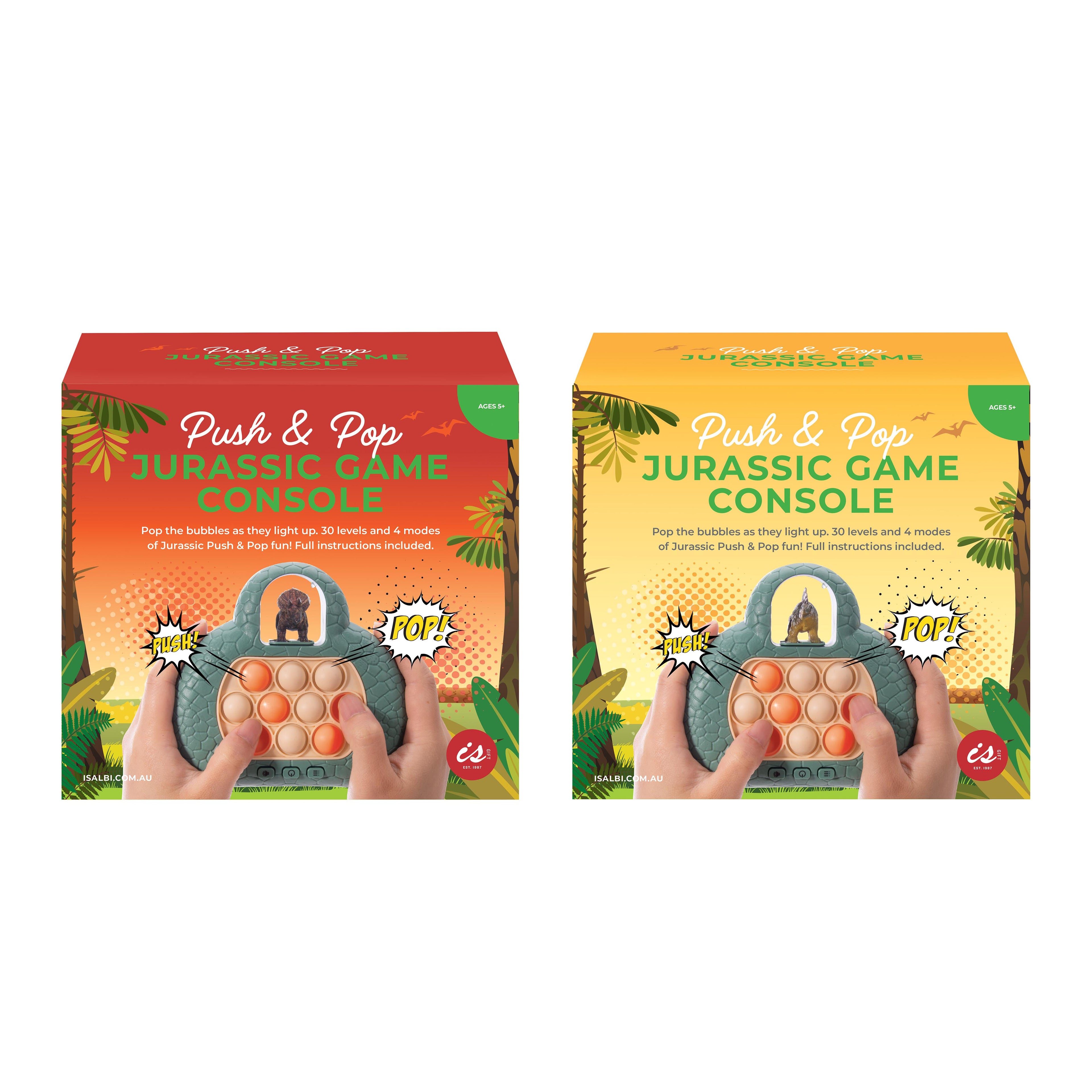 Jurassic Push & Pop Game Console - Assorted