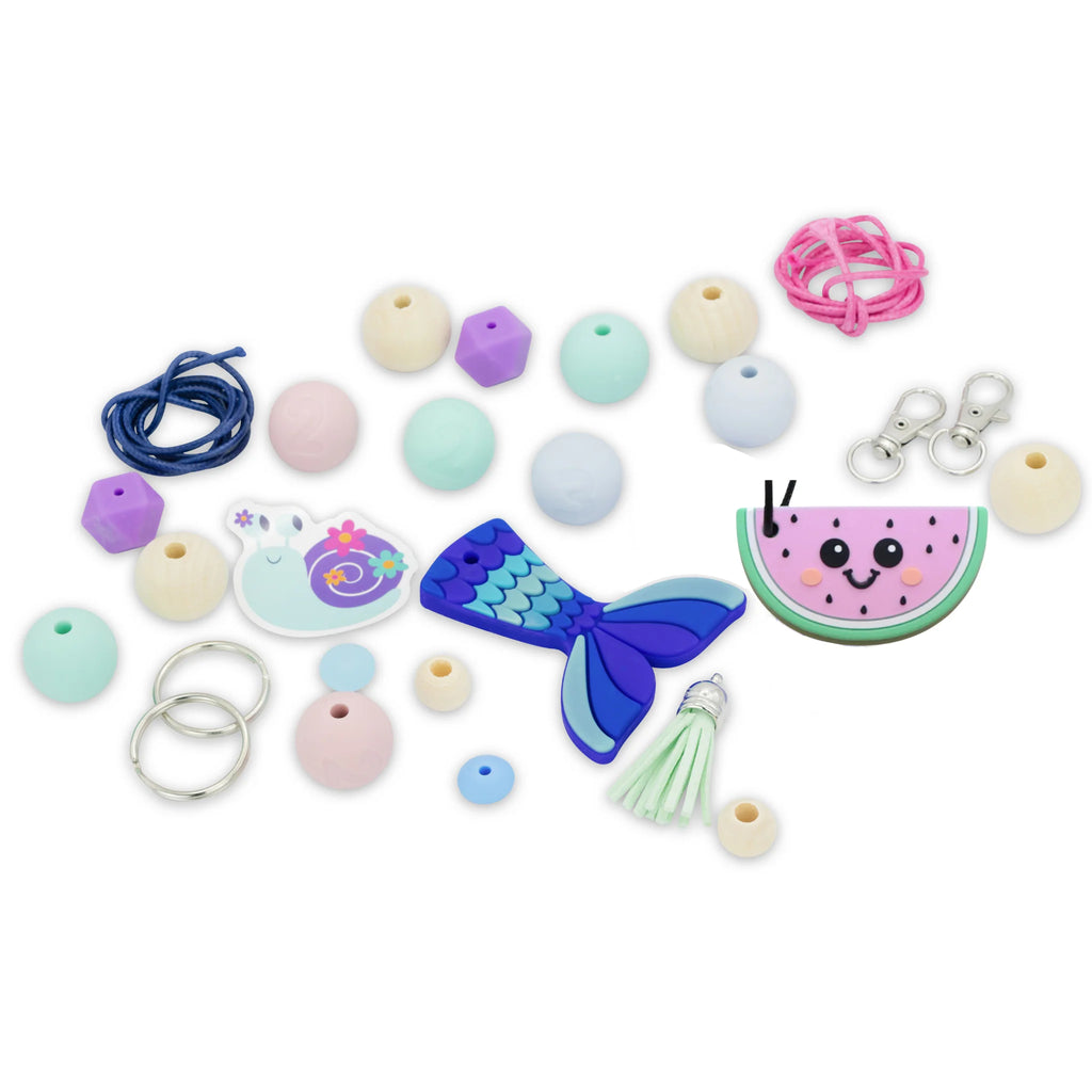 DIY Bag Tags Bead Kit - Dreamy Mermaid