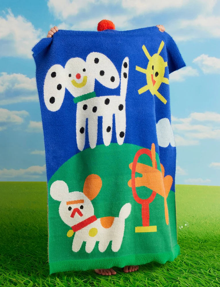 Halcyon Nights Puppy Park Baby Blanket