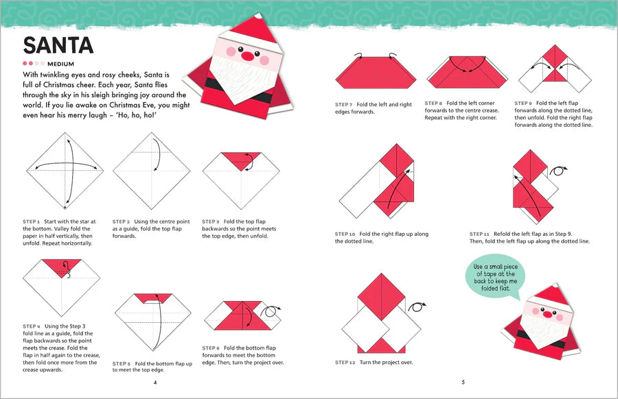 Origami Activity Book - Christmas