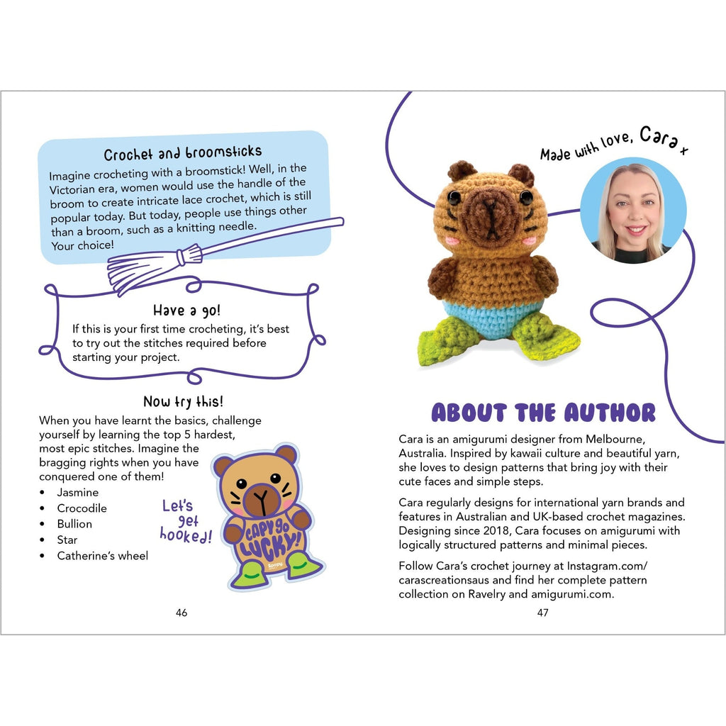 Loopy Crochet Book and Kit - Happy Capy