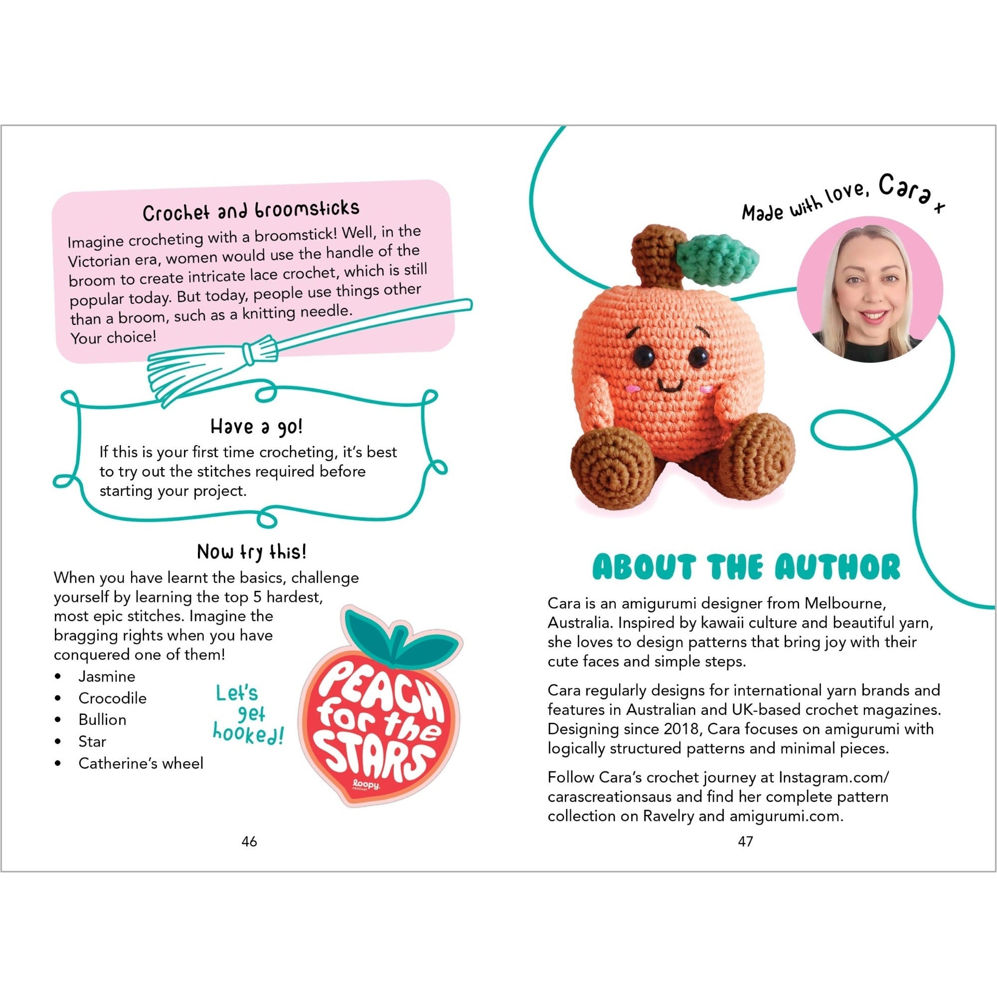 Loopy Crochet Book and Kit - Perfect Peach