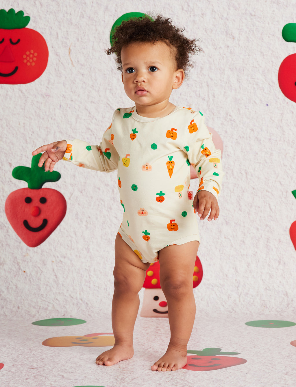 Teeny Tiny Veg Long Sleeve Bodysuit