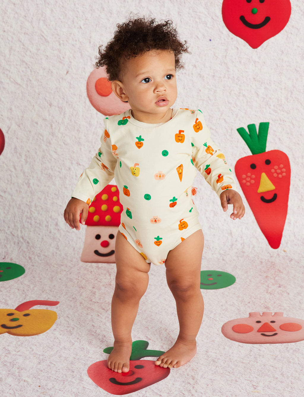 Teeny Tiny Veg Long Sleeve Bodysuit