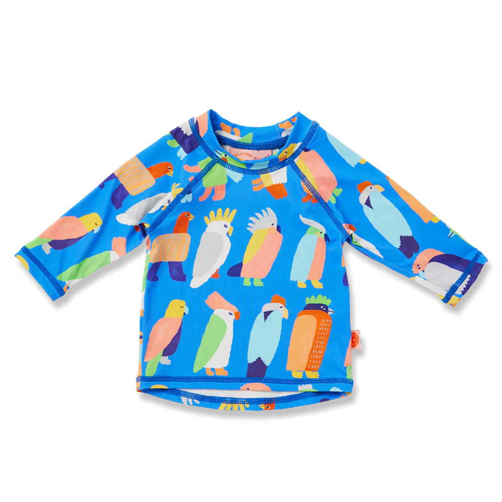 Halcyon Nights Long Sleeve Rash Vest Flamin' Galahs