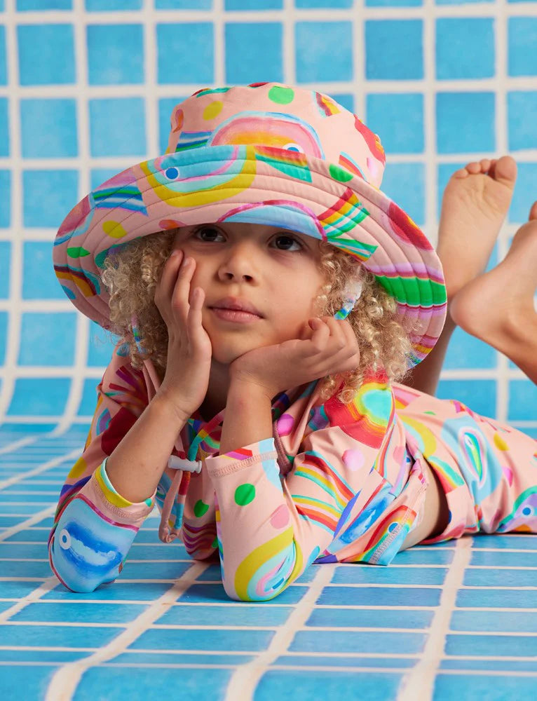 Halcyon Nights Swim Bucket Hat Fancy Fins