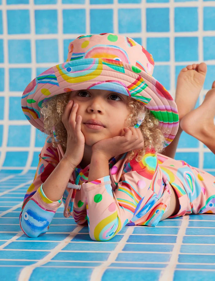 Halcyon Nights Swim Bucket Hat Fancy Fins