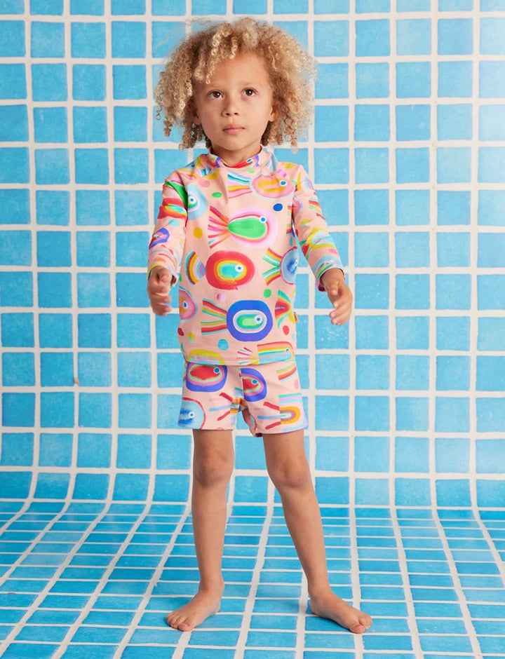 Halcyon Nights Long Sleeve Rash Vest Fancy Fins