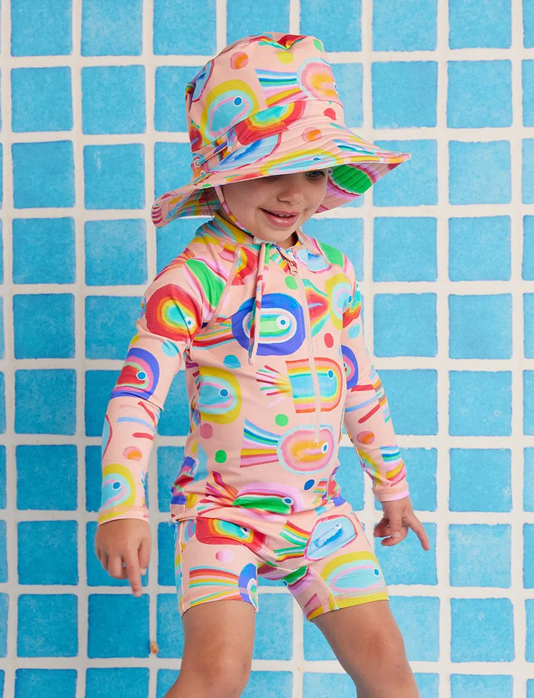 Halcyon Nights Swim Bucket Hat Fancy Fins